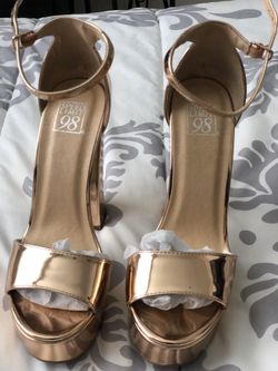 Rose gold heels