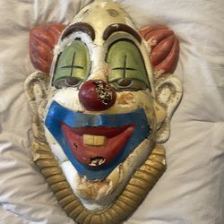 Vintage evil clown deco