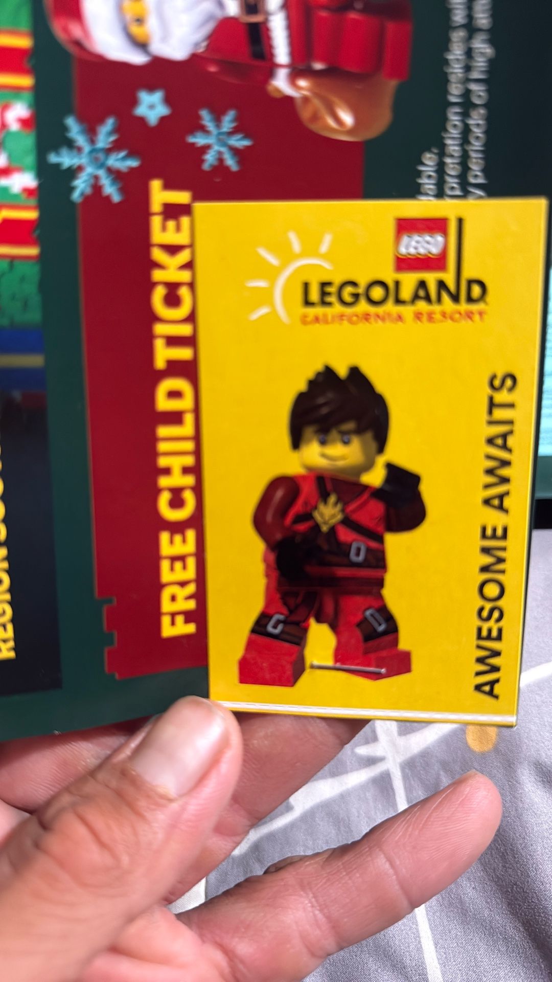 Lego Land Child Tickets 2 To 12 Years Old