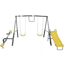 XDP Recreation The Titan Outdoor Playground Backyard Kids Toddler Play/Swing Set 