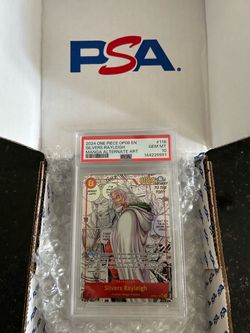 One Piece Two Legends #118 - Silvers Rayleigh Manga Alternate Art (OP08-118) PSA Gem Mint 10