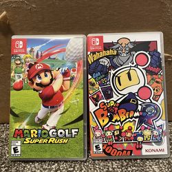 $11 NO GAMES - Mario Golf and Super Bomberman R for Nintendo Switch