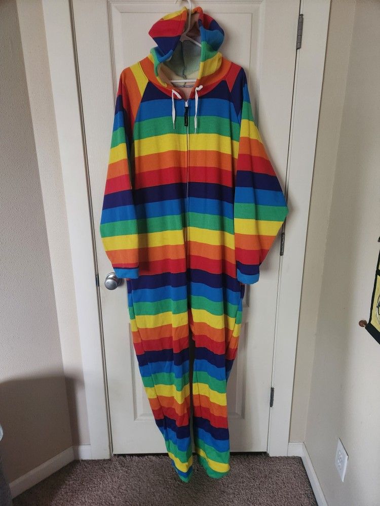 Adult Rainbow Onsie XXL by Forever Lazy