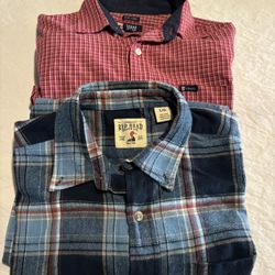 Men’s Bundle shirts Chaps and Redhead Flat
