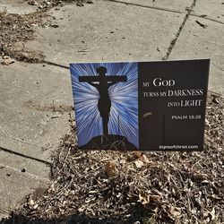 Psalm 18:28 Yard Sign