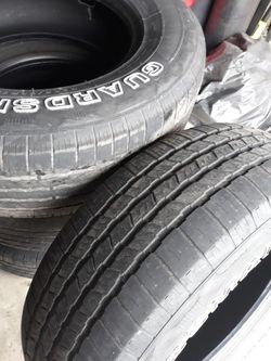 Guardsman p265/70r17 set of four.60.00 for all four