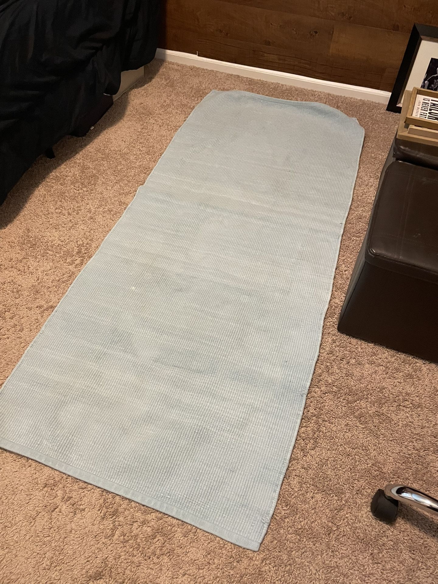 Light Blue Runner Rug