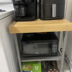 Kitchen island / cart with butcher block