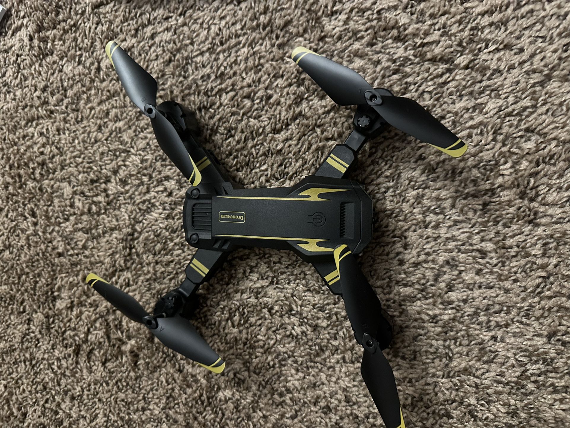 Black And Yellow Drone W/ Camera