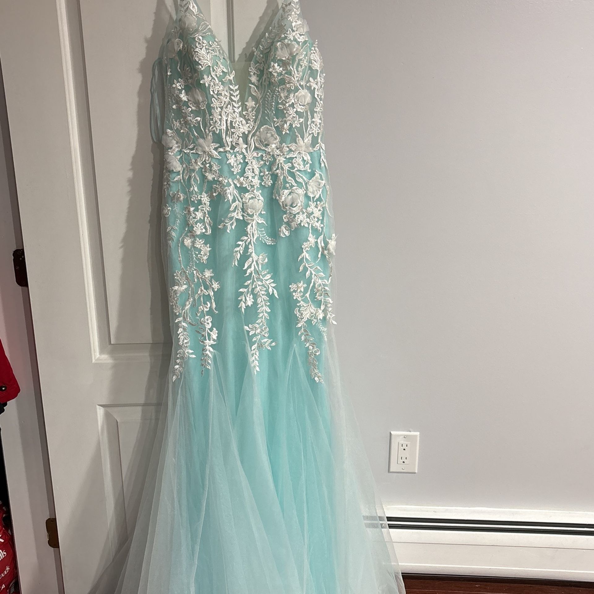 Beautiful Light Aqua Prom Dress