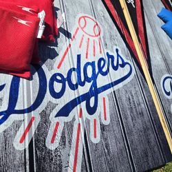 Dodgers cornhole boards
