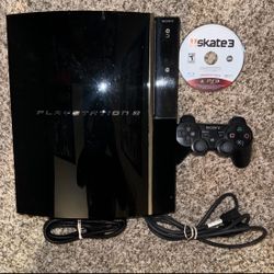SONY PLAYSTATION 3 PS3 BACKWARDS COMPATIBLE CONSOLE WITH VIDEO GAME & CONTROLLER