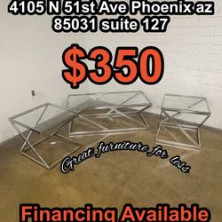 3 PCs Coffee Table Set Brand New