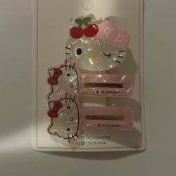 Hello Kitty Hair Clips 