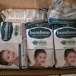 Bumbum diapers - size 4 - 26packs/156pcs