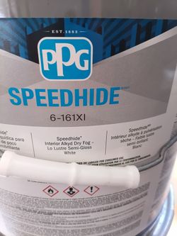 40 gallons white ppg paint