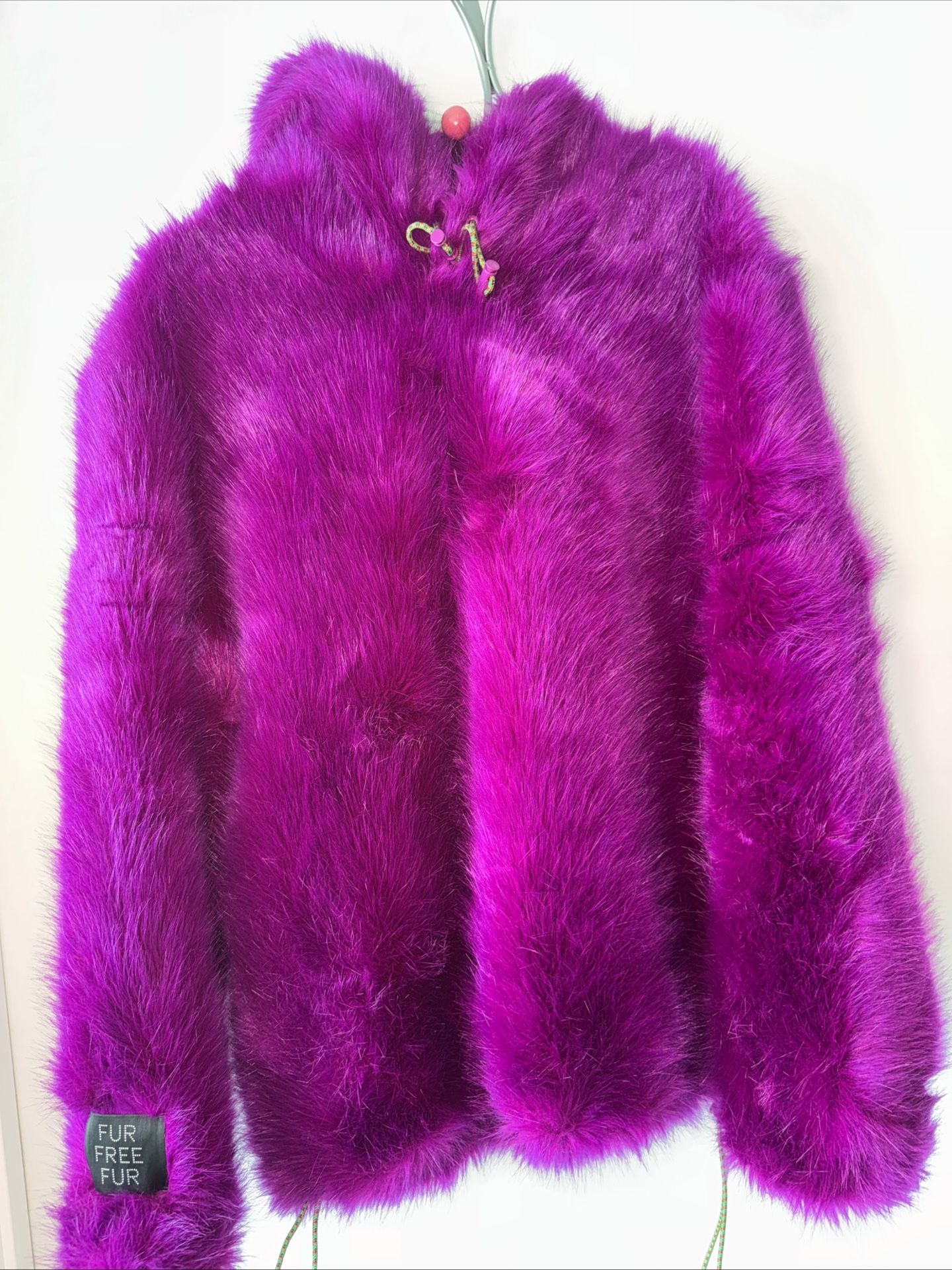 NEW Stella McCartney Adan Purple Faux Fur Pullover Hooded Coat Hoodie Jacket S/M PERFEC PERFECT PERFECT CONDITION!!! This is a very thick and hea