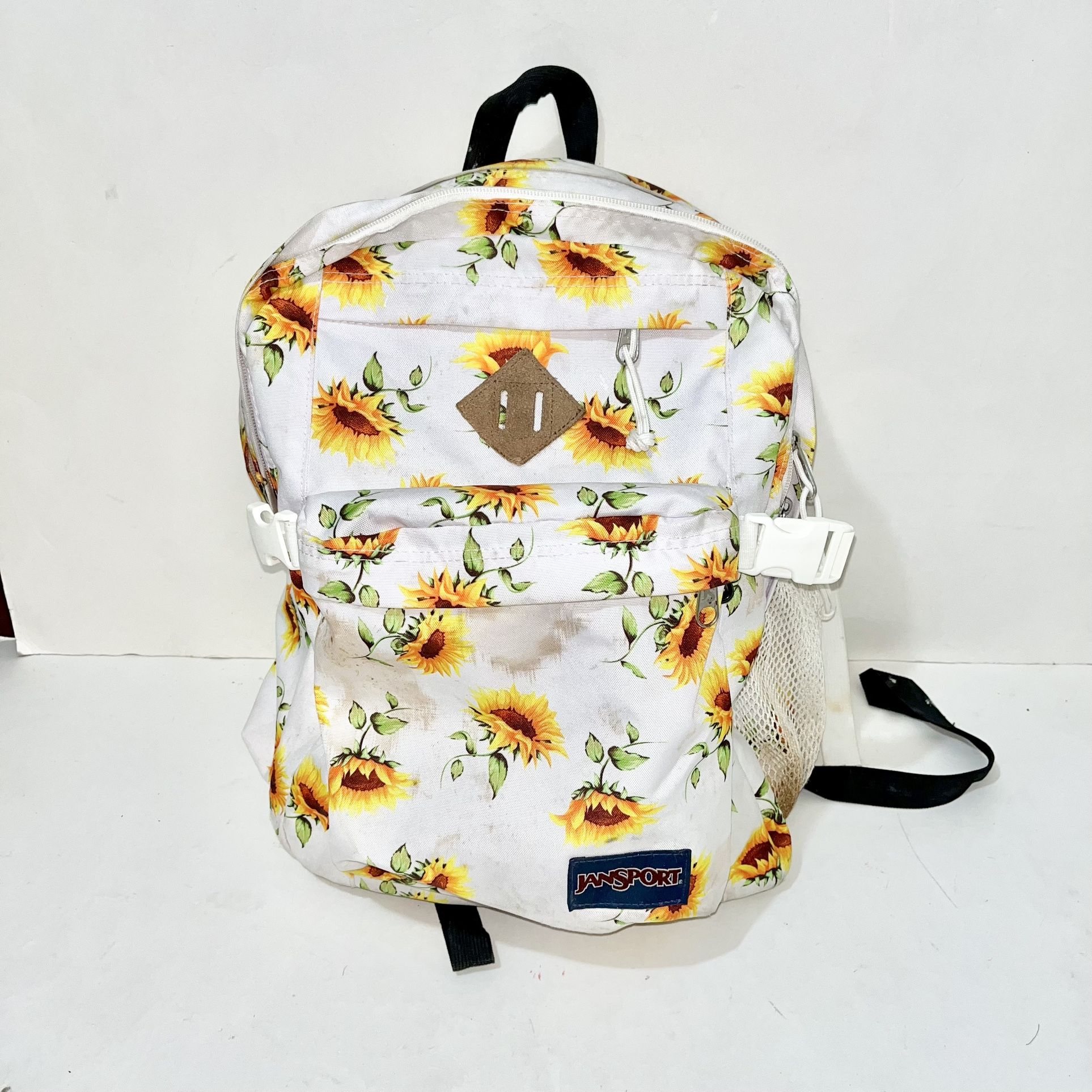 Jansport Main Campus Sunflower White Backpack Pre-Owned