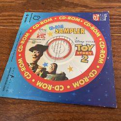 General Mills 1999 Disney Pixar Toy Story 2 CD-ROM Sampler Disk, Windows & Mac