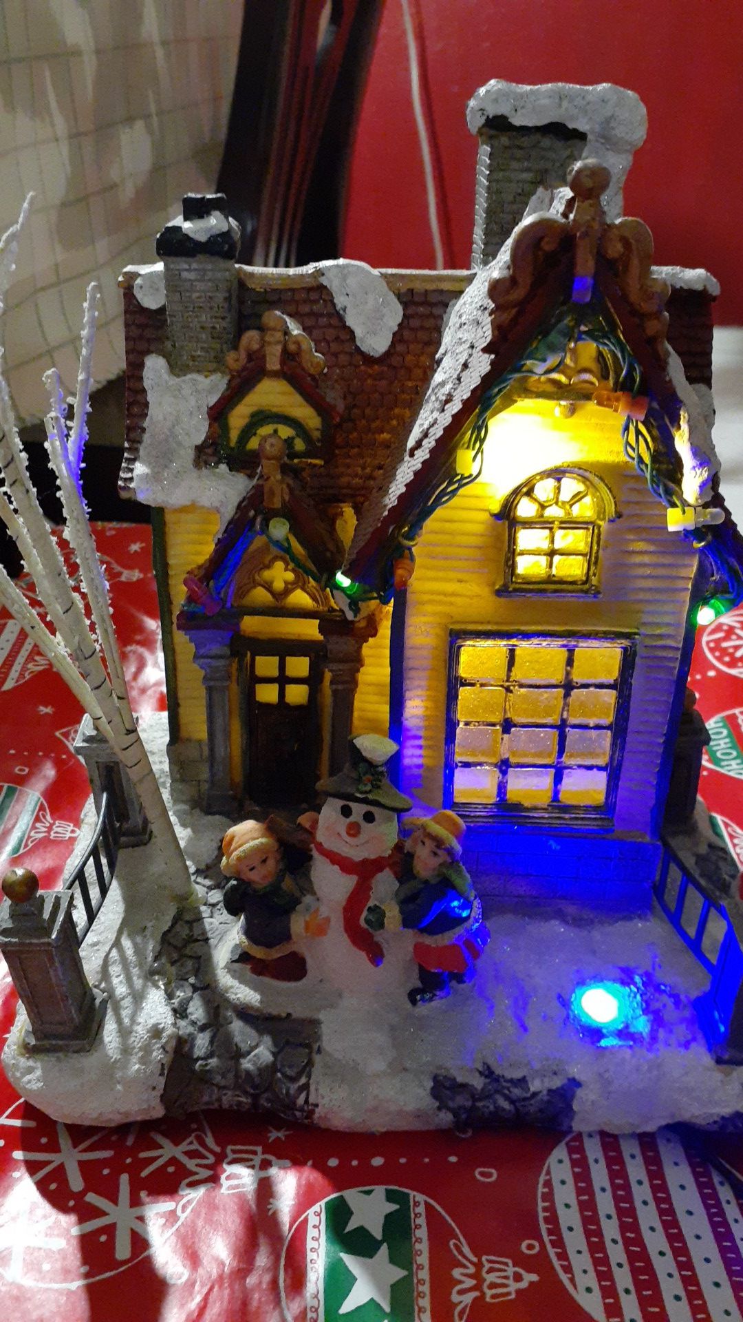Christmas house.with musical sounds.