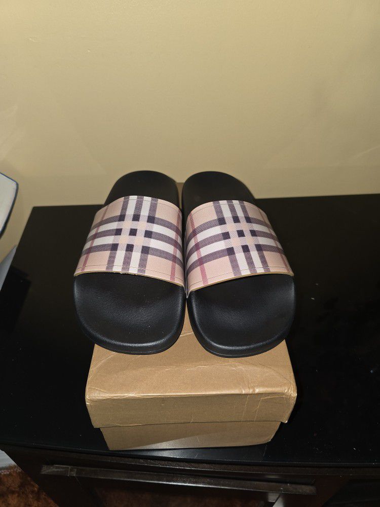 Burberry Slippers (Price Negotiable)