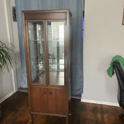 Walnut Curio Cabinet
