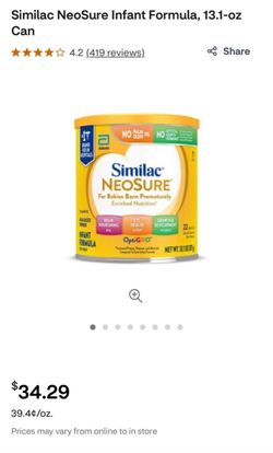 Similac NeoSure Powder Infant Formula