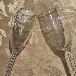 Bride & Groom Wedding Toasting Glasses 2ct