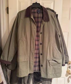 CLASSIC NEW ENGLAND STYLE! L.L. Bean Flannel-Lined Barn Coat 🍁