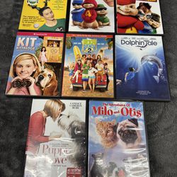 Bundle of 8 Animated Children’s DVDs in great shape!  