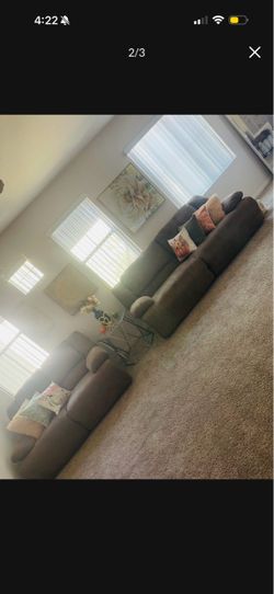 2 couch set w/ all working recliners $90
