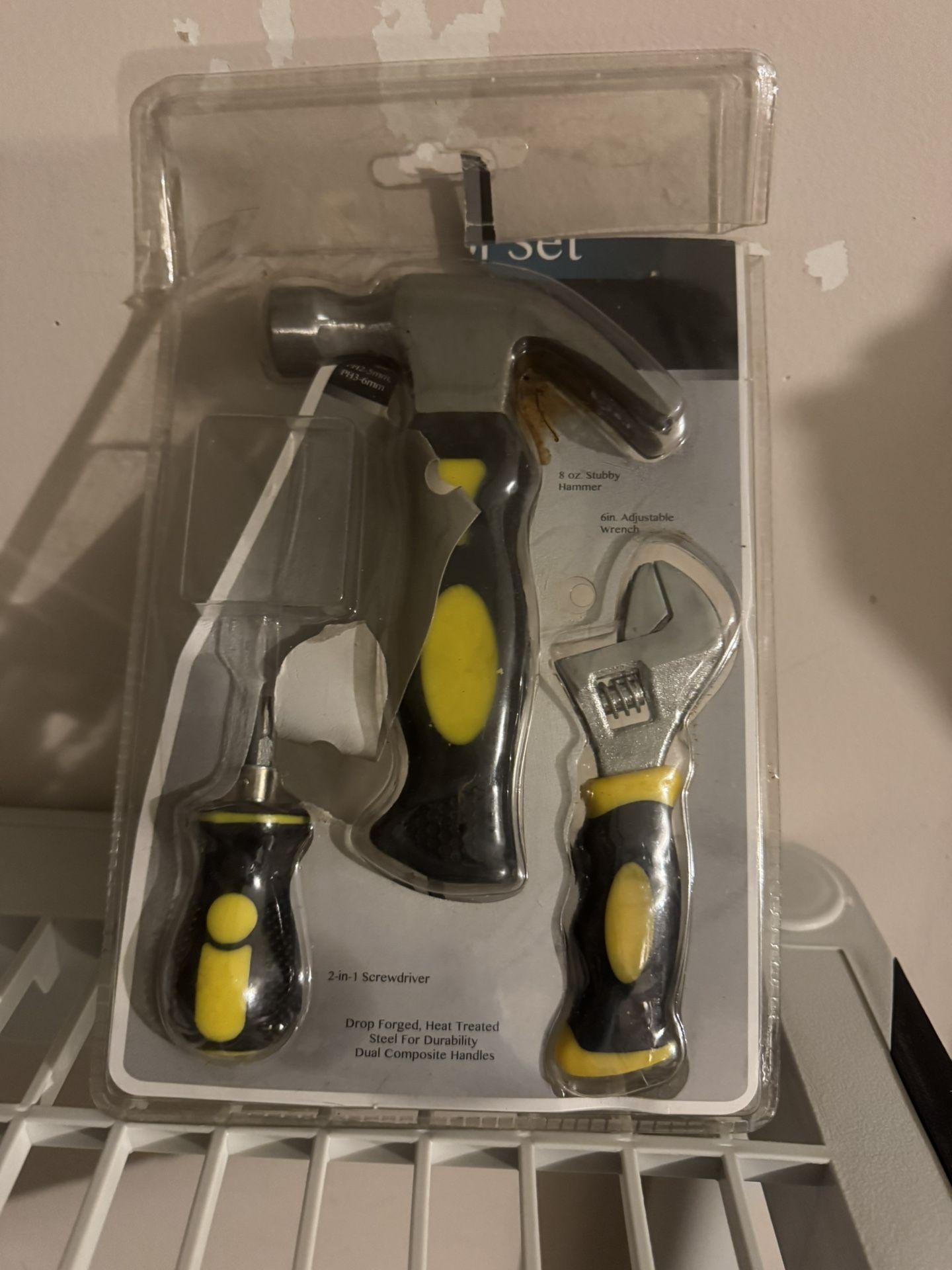 New Tool Set: Hammer, Screwdriver, Wrench