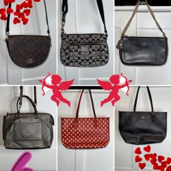 Coach, Designer Handbags Bundle, 6 Bags, Crossbody, Totes, Satchel, Authentic!