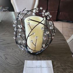 Candleholder & Flameless  Candlewith Timer