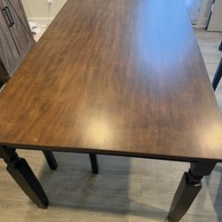 Brand New Rectangular Two Toned Dining Table 