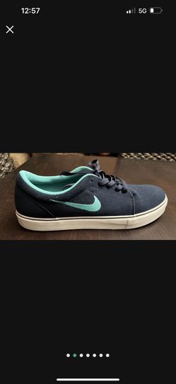 NIKE SATIRE CANVAS 555380-430 MEN'SOBSIDIAN/CRYSTAL MINT-BLK-IVRY 12