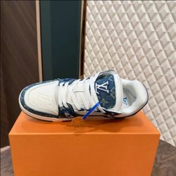 SNEAKER | LV Denim Platform Sneakers |Trendy Casual Shoes, Chunky Fashion Sneakers 📢