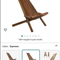 Melino Wooden Folding Chair $70 each or 2 for $130