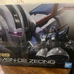 This item is the Bandai Hobby RG (Real Grade) 1/144 MSN-02 Zeong model kit from the Mobile Suit Gundam franchise
