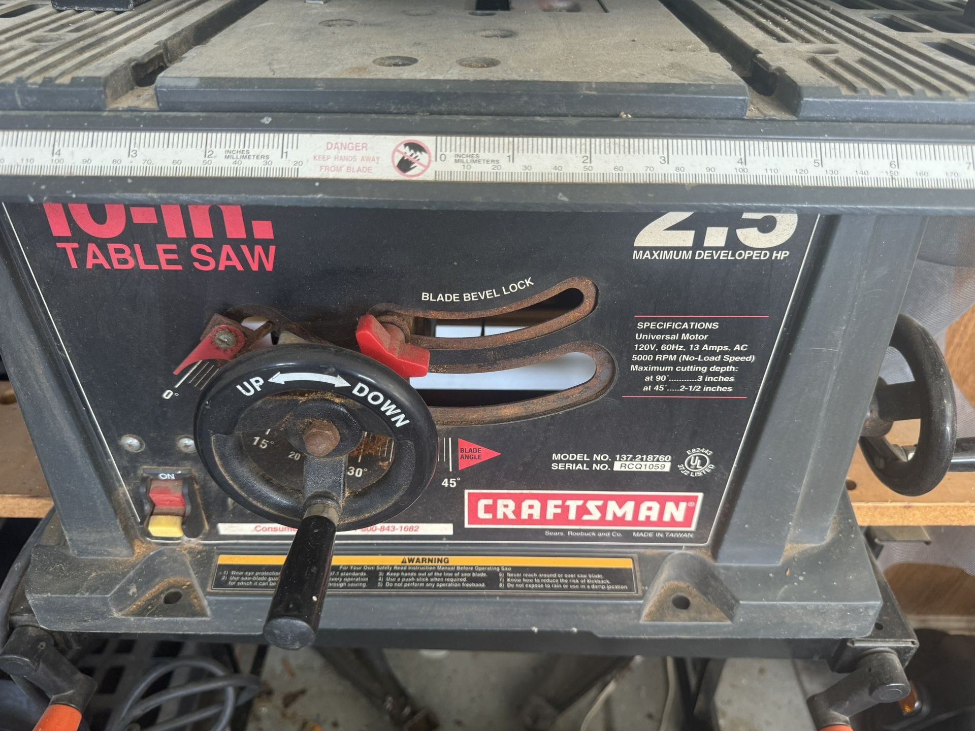 Craftsman Table Saw
