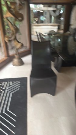8 Leather Philippe Stark Dining Chairs