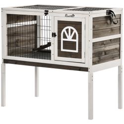 Wood Rabbit Hutch