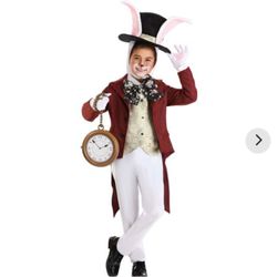Kids White Rabbit Halloween Costume xl