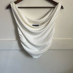 Zara white top