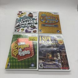 Wii Games Lot of 4 Party Family Game Night Board Style Fun Group Play