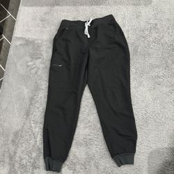 Large FIGS Black Scrub Pants