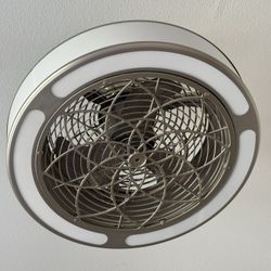 79% OFF Stile Anderson 22 in. LED Indoor Outdoor Brushed Nickel Ceiling Fan Remote Control enclosed