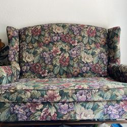 Small Vintage Floral Loveseat