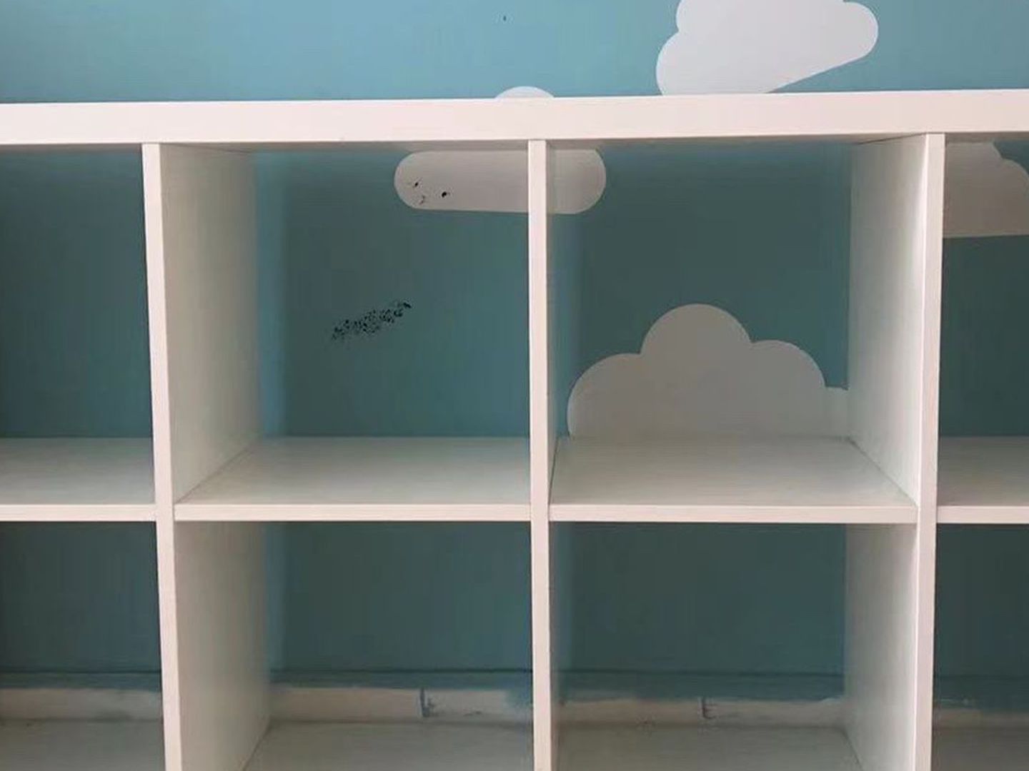IKEA shelves For TV And Storage