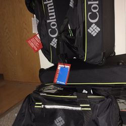 Columbia 3pc. Duffle Bag Set - 30inch W/wheels, 26inch W/wheels & 22inch carrier.